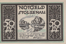 50 PFENNIG 1921 Stadt STOLZENAU Hanover DEUTSCHLAND Notgeld Banknote #PF927 - [11] Emissions Locales