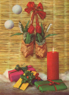 Buon Anno Natale CANDELA Vintage Cartolina CPSM #PAV604.IT - New Year