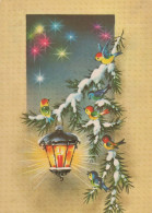 Buon Anno Natale CANDELA Vintage Cartolina CPSM #PAV969.IT - New Year