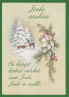 Buon Anno Natale CERVO Vintage Cartolina CPSM #PAU778.IT - New Year