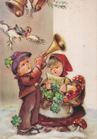 Buon Anno Natale BAMBINO Vintage Cartolina CPSM #PAU037.IT - New Year