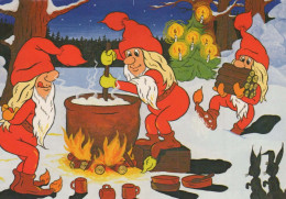 Buon Anno Natale GNOME Vintage Cartolina CPSM #PAT298.IT - New Year