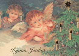 ANGELO Buon Anno Natale Vintage Cartolina CPSM #PAS733.IT - Angeles