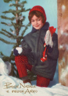 Buon Anno Natale BAMBINO Vintage Cartolina CPSM #PAS800.IT - New Year