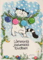 GATTO KITTY Animale Vintage Cartolina CPSM Unposted #PAM209.IT - Katten