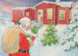 BABBO NATALE Natale Vintage Cartolina CPSM #PAK882.IT - Kerstman