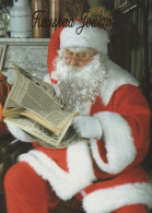 BABBO NATALE Natale Vintage Cartolina CPSM #PAK611.IT - Santa Claus