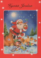 BABBO NATALE Natale Vintage Cartolina CPSM #PAJ564.IT - Kerstman