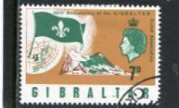GIBRALTAR - 1968  7d   SCOUTS  FINE USED - Gibilterra