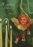 ANGELO Buon Anno Natale Vintage Cartolina CPSM #PAJ242.IT - Angeles