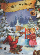 ANGELO Buon Anno Natale Vintage Cartolina CPSM #PAH668.IT - Engel