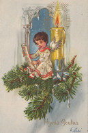 ANGELO Buon Anno Natale Vintage Cartolina CPSM #PAH424.IT - Engelen