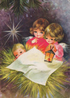 ANGELO Buon Anno Natale Vintage Cartolina CPSM #PAH728.IT - Angeles