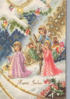 ANGELO Buon Anno Natale Vintage Cartolina CPSM #PAG975.IT - Angels