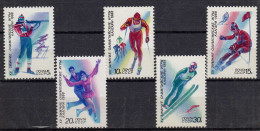 Russia - Soviet Union 1988 Mi.5788-92 Calgary Winter Olympics, Set  (83028 - Winter (Other)