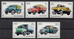 Russia - Soviet Union 1986 Mi.5630-34 Soviet Trucks LKW ** MNH Set  (83021 - LKW