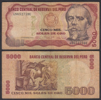Peru 5000 Soles Banknoten 1981 Pick 130 VG (5)    (24634 - Altri – America