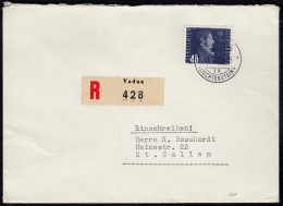 Liechtenstein R-Brief 1949 Nach St.Gallen Mi. 261   (23032 - Otros & Sin Clasificación