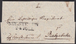 Preussen Ca.1825 Kleiner Umschlag Aus NEU-STETTIN L2 Stempel   (24580 - Other & Unclassified