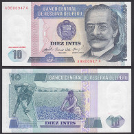 Peru 10 Intis Banknote 1985 UNC (1) Pick 128  (24643 - Autres - Amérique