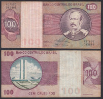 Brasilien - Brazil 100 Cruzados Banknote (1974) Pick 195 Aa F+ (4+) Sig.18 - Otros – América