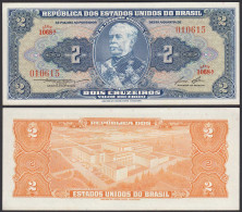 Brasilien - Brazil  2 Cruzaros (1958) Pick 151b UNC (1) Sig.6  (24909 - Other - America