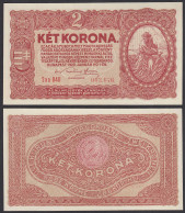 Ungarn - Hungary 2 Korona Banknote 1920 Pick 58 AUNC (1-)  (24885 - Ungheria