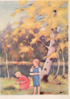 CHILDREN CHILDREN Scene S Landscapes Vintage Postcard CPSM #PBU508.GB - Taferelen En Landschappen