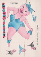 PIGS Animals Vintage Postcard CPSM #PBR774.GB - Cerdos