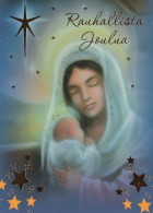 Virgen Mary Madonna Baby JESUS Religion Vintage Postcard CPSM #PBQ027.GB - Jungfräuliche Marie Und Madona