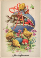 EASTER CHICKEN EGG Vintage Postcard CPSM #PBP138.GB - Easter