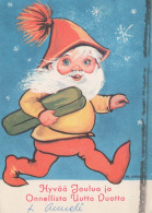 SANTA CLAUS Happy New Year Christmas Vintage Postcard CPSM #PBL271.GB - Kerstman