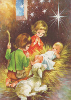 CHILDREN Scene Landscape Baby JESUS Vintage Postcard CPSM #PBB605.GB - Taferelen En Landschappen