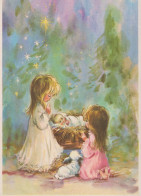 CHILDREN Scene Landscape Baby JESUS Vintage Postcard CPSM #PBB544.GB - Scenes & Landscapes