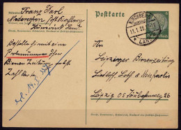 Ganzsachen Karte 1935 Kirchberg Land Hunsrück   (6920 - Other & Unclassified
