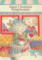 KATZE MIEZEKATZE Tier Vintage Ansichtskarte Postkarte CPSM #PAM269.DE - Katzen