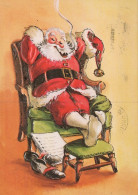 WEIHNACHTSMANN SANTA CLAUS WEIHNACHTSFERIEN Vintage Postkarte CPSM #PAK677.DE - Santa Claus