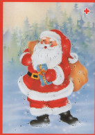 WEIHNACHTSMANN SANTA CLAUS WEIHNACHTSFERIEN Vintage Postkarte CPSM #PAK541.DE - Kerstman