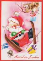 WEIHNACHTSMANN SANTA CLAUS WEIHNACHTSFERIEN Vintage Postkarte CPSM #PAJ980.DE - Santa Claus