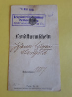 Landsturmschein 1916 Colmar - Ohne Zuordnung