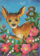CERVO Animale Vintage Cartolina CPSM #PBS565.IT - Autres & Non Classés