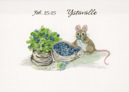 MOUSE Animale Vintage Cartolina CPSM #PBR263.IT - Andere & Zonder Classificatie