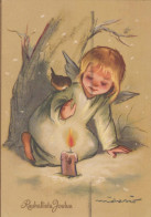 ANGELO Natale Vintage Cartolina CPSM #PBP450.IT - Engel