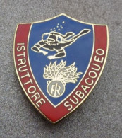 Distintivo Smaltato - Carabinieri Istruttore Subacqueo - Usato Obsoleto - Italian Police Carabinieri Insignia (283) - Policia