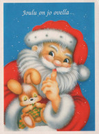 BABBO NATALE Buon Anno Natale Vintage Cartolina CPSM #PBO069.IT - Santa Claus