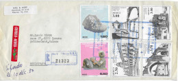 Postzegels > Amerika > Mexico Aangetekende Luchtpostbrief  Met 10 Postzegels (17786) - Mexiko