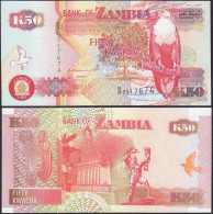 Sambia -Zambia - 50 Kwacha Banknotes 1992 UNC Pick 37    (13102 - Otros – Africa