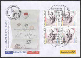 Deutsche Post Original Ausstellungsbrief 1998 Paris  (87036 - Variedades Y Curiosidades