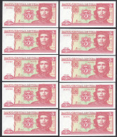 Kuba - Cuba 10 Stück á 3 Pesos 2004 Dealer Lot Pick 127a UNC (1)   (89189 - Otros – América