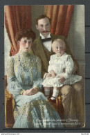 King Hakon The Seventh Of Norway With Family Queen Maud Crownprince Olav K√∂nig Hakon VII, Unused - Royal Families